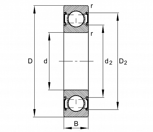 Шарикоподшипник радиальный