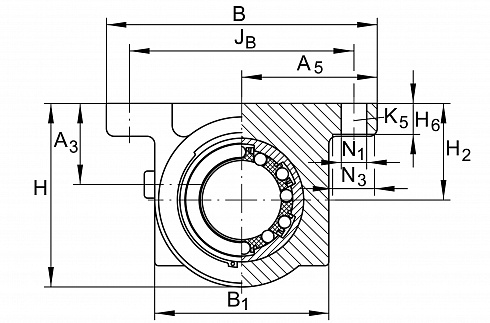 Узлы с шарикоподшипником для линейного перемещения